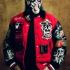 WWE LWO Radiant Red and Black Letterman Varsity Jacket for Men and Women