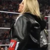 WWE RAW 2026 Liv Morgan RAW is WAR Black Leather Bomber Jacket