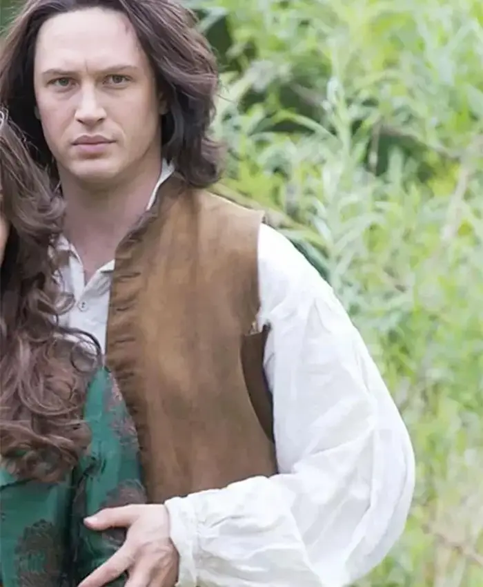 Wuthering Heights Tom Hardy Brown Leather Vest For Sale