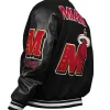 buy Miami Heat Mashup Logo Black Varsity Jacket now