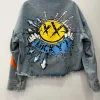 rhinestones denim Blue jacket