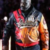 shop Shaq Miami Heat Championship Bomber Jacket-now