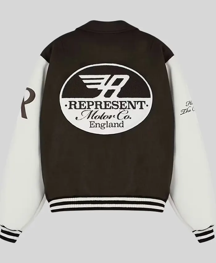 2026 Represent Racing Full Zip Black Varsity Jacket