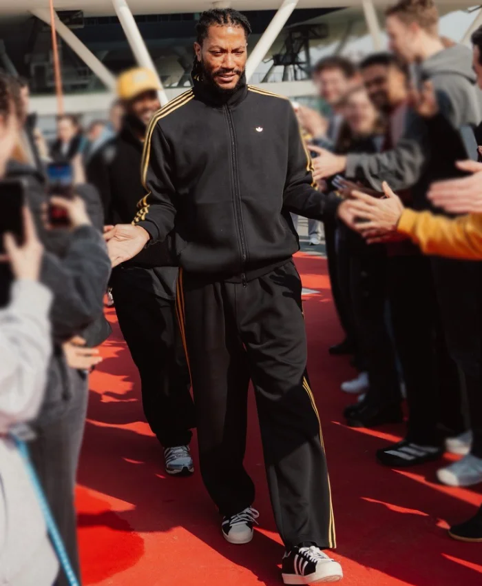 Adidas Honors Derrick Rose Black Tracksuit