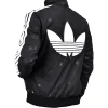 Adidas Polka Dots Black Zip Up Black Jacket
