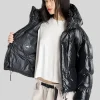Adidas X Stella Mccartney Short Black Puffer Jacket