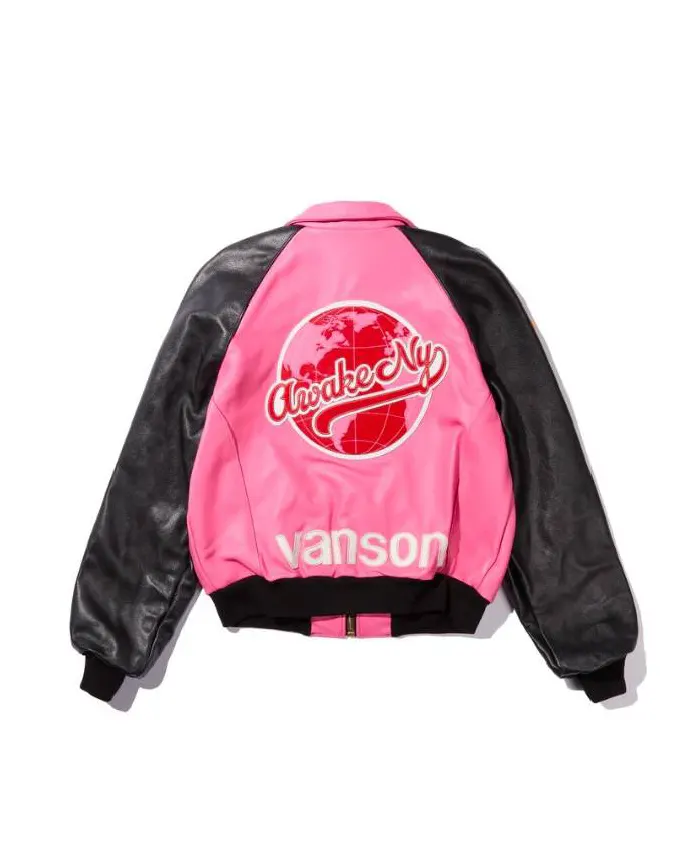 Anderson .Paak’s The Today Show Pink and Black Leather Jacket Back