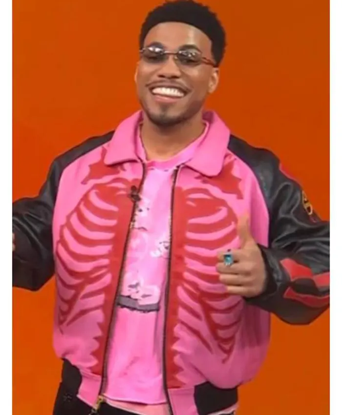 Anderson .Paak’s The Today Show Pink and Black Leather Jacket