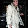 Aryna Sabalenka Milan Fashion Week Afterparty Fur Jacket Side