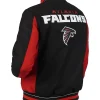 Atlanta Falcons Black and Red Varsity Jacket For Sale