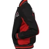 Atlanta Falcons Black and Red Varsity Jacket Side