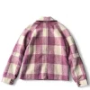 Avec Les Filles Pink and Cream Plaid Jacket Back