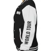 BTS Arirang World Tour Black and White Varsity Jacket for Women