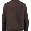 Bad Bunny Met Gala After Party 2023 Brown Suede Leather Jacket