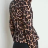 Beauty In Black S02 Crystle Stewart Leopard Print Blazer Back