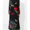 Beauty In Black S02 Debbi Morgan Floral Butterfly Print Coat Back