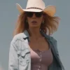 Beth Dutton Tv Series Dutton Ranch S01 Kelly Reilly Light Blue Denim Jacket