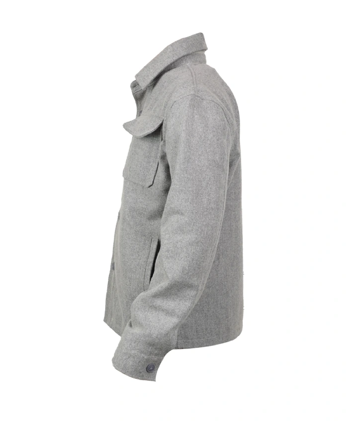 The Audacity S01 grey jacket with buttoned closure