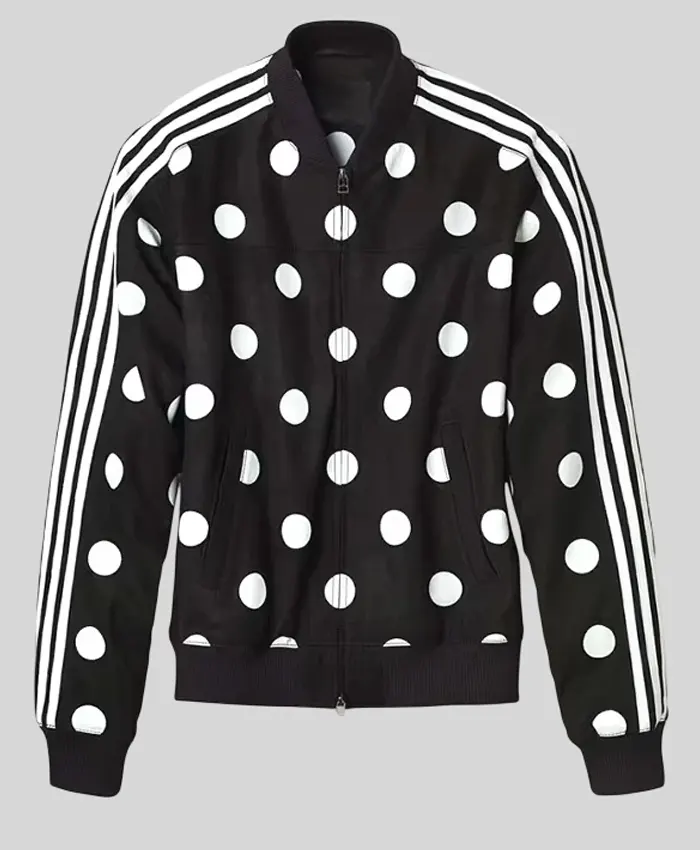 Black Adidas Big Polka Dot Jacket