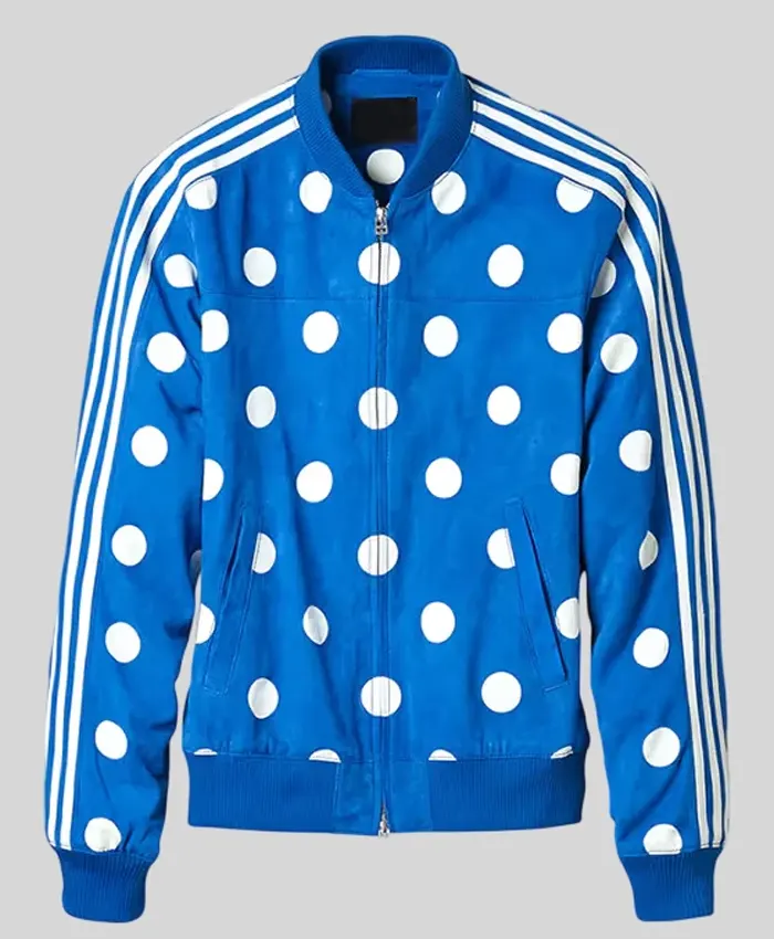 Blue Adidas Big Polka Dot Jacket