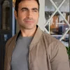 Brett Goldstein Shrinking S03 Beige Jacket For Sale