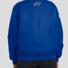 Buffalo Bills Royal Patch Bomber Jacket Back