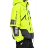 Bungie Marathon yellow jacket with futuristic gaming-inspired styling