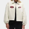 Carolina Hurricanes Heathered Bone Coach’s Jacket Front