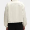 Chicago Blackhawks Heathered Bone Coach’s Jacket Back