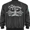 Chicago Cubs Mexican Heritage Black Varsity Jacket Back