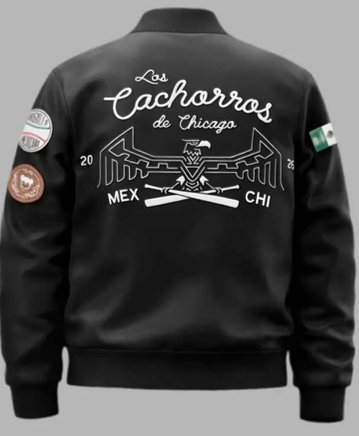 Chicago Cubs Mexican Heritage Black Varsity Jacket For Men and Women