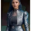 Chloe Descendants Wicked Wonderland 2026 Malia Baker Cropped Leather Jacket