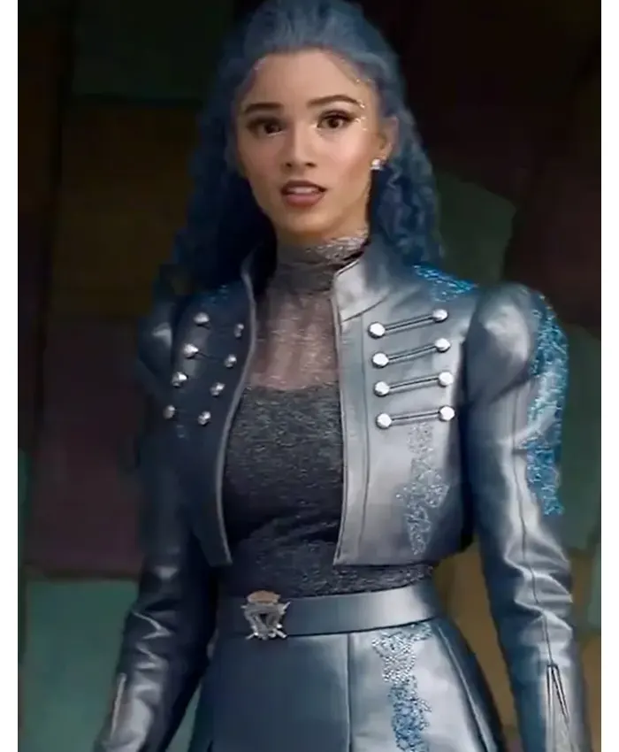 Chloe Descendants Wicked Wonderland 2026 Malia Baker Cropped Leather Jacket
