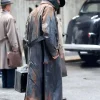Christian Bale The Bride Vintage Leather Coat Back