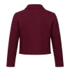 Comfort Clinton FBI S08 Maroon Wool Jacket Back