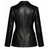 Daphne Forrester High Potential S02 Black Leather Blazer Back