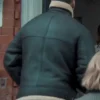 David Caves Silent Witness S29 Shearling Leather Jacket Back