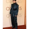 Diane Warren Oscar 2026 Blue Satin Suit Side