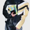 Dixie D Amelio Leather Biker Jacket Front