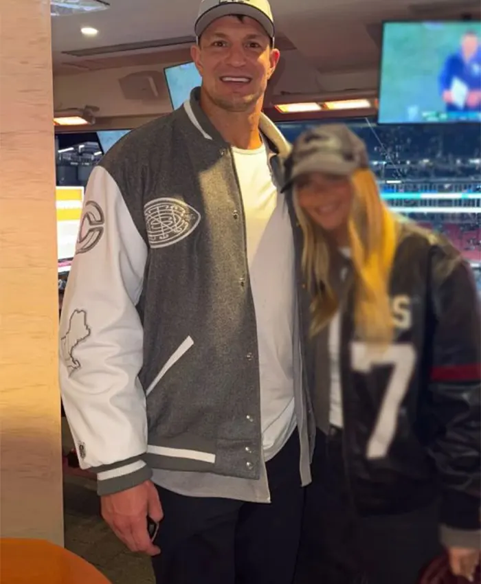 England Patriots Rivalries Varsity Jacket Front