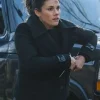 FBI S08 Maggie Bell Black Wool Peacoat For Sale