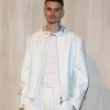 Fashion Week 2026 Romeo Beckham White Leather Jacket