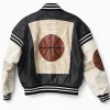 Get Michael Hoban Basketball 80s Bomber Leather Jacket For Men and Women