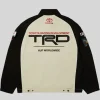 HUF x Toyota TRD Podium Black And White Racing Jacket For Men and Women