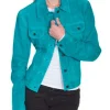 Happys Place S02 Reba McEntire Blue Suede Jacket For Sale