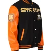 Houston Astros Space City Blue and Orange Varsity Jacket For Sale