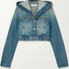 Imperfect Women Kerry Washington Hooded Denim Jacket For Sale