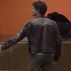 Isaac Hernandez Dreams Brown Leather Jacket Back