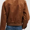 It's Not Like That Cassidy Paul Brown Suede Jacket Back