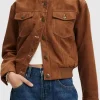 It's Not Like That Cassidy Paul Brown Suede Jacket Front